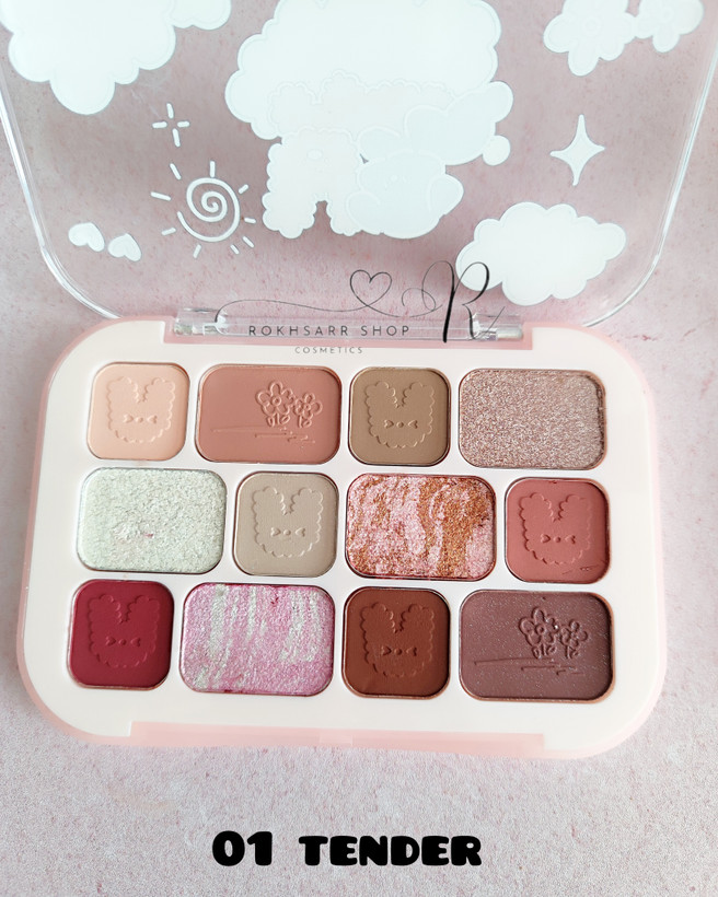 پالت سایه ۱۲ رنگ کوین کوکو kevin & coco