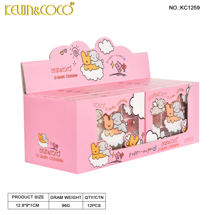 پالت سایه ۱۲ رنگ کوین کوکو kevin & coco