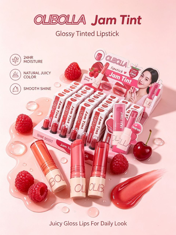 شیرآپ لب مربایی OLIBOLLA Jam Tint