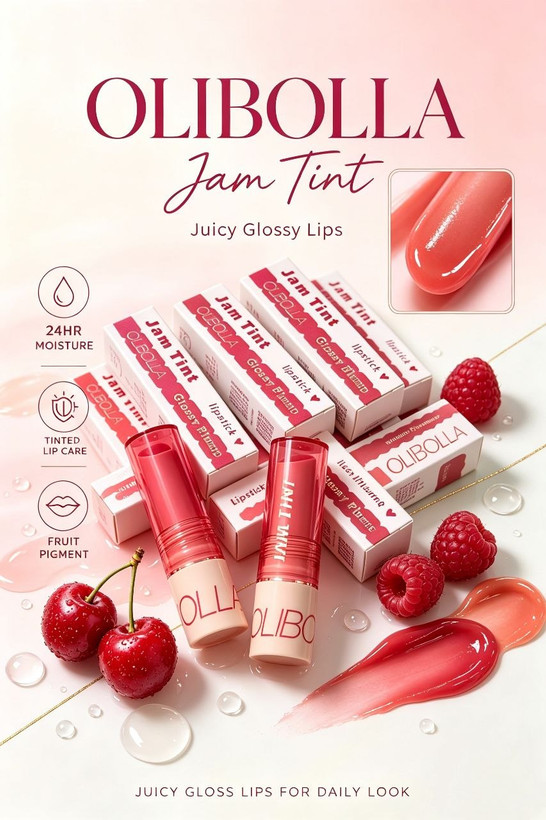 شیرآپ لب مربایی OLIBOLLA Jam Tint